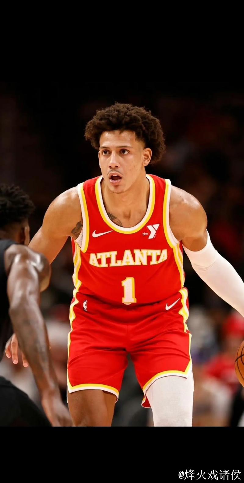 杰伦-约翰逊19投7中，得到19分11篮板11助攻2抢断